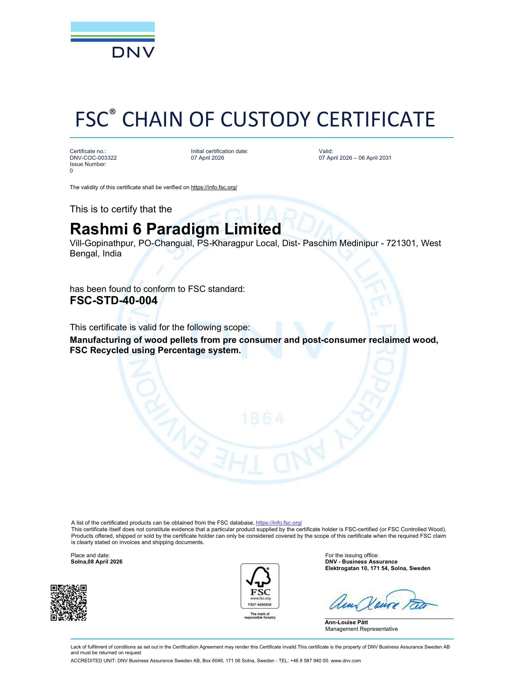 FSC CoC