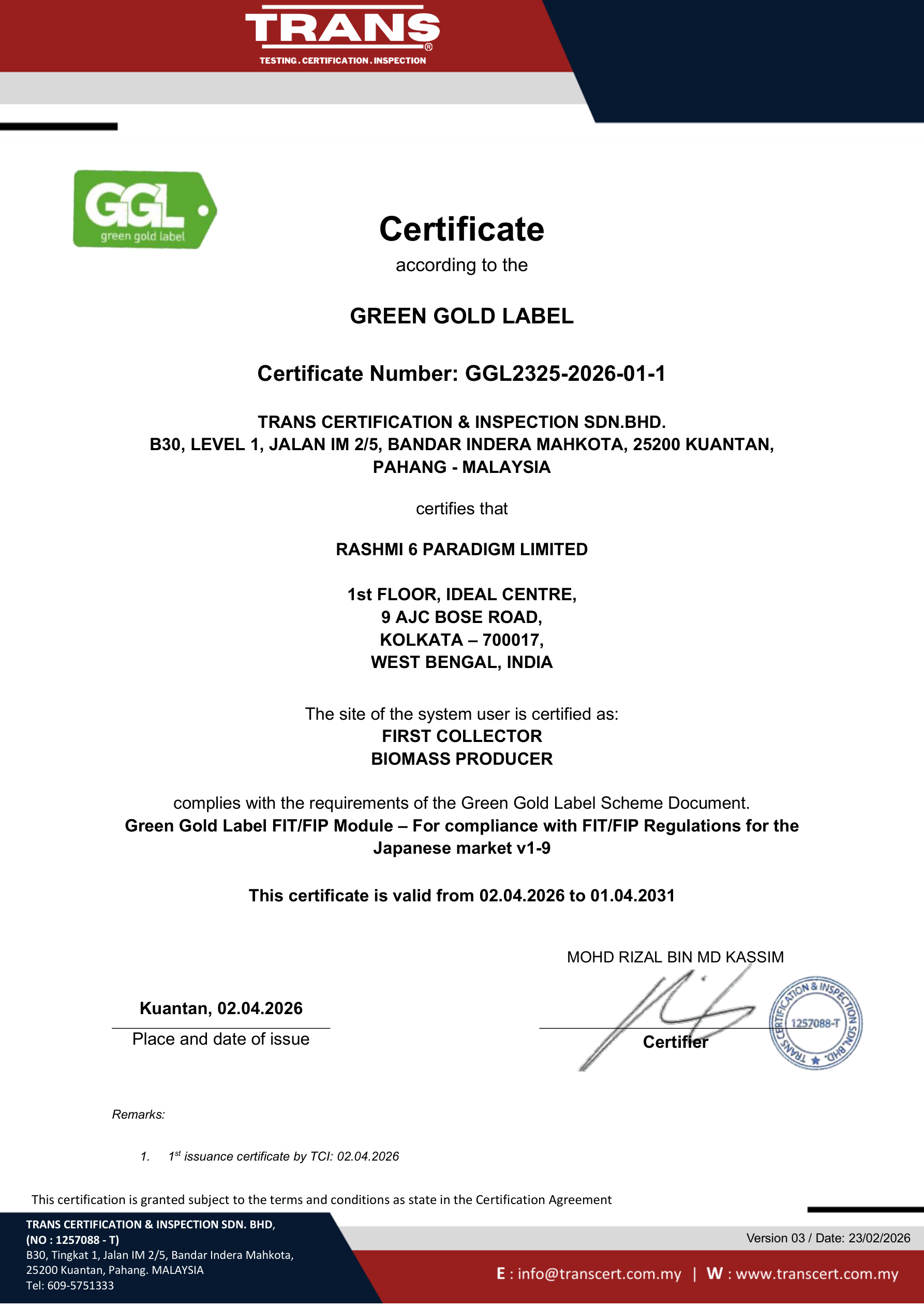 GGL FIT/FIP