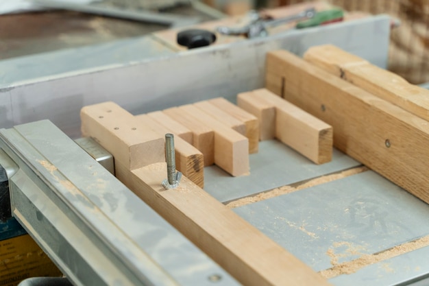 Plywood and MDF boards stacked in a furniture manufacturing warehouse