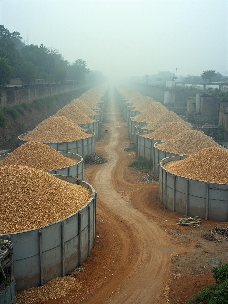 Separate yard bays for chips, sawdust and mill offcuts